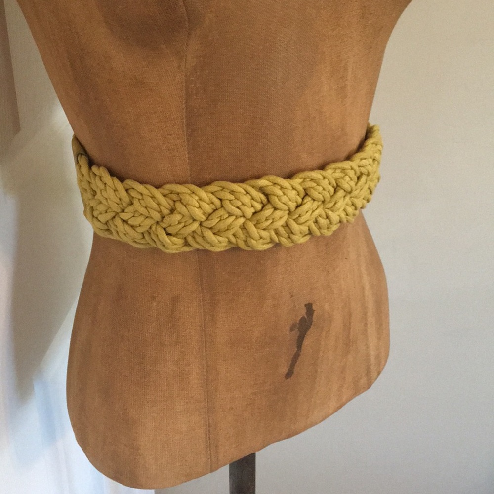 Anthropologie Braided Stretch Belt